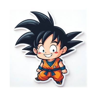 Desenho de Dragon Ball Goku para colorir