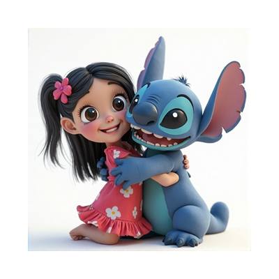 Desenho de Lilo e Stitch para colorir