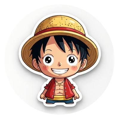 Desenho do Luffy de One Piece para colorir